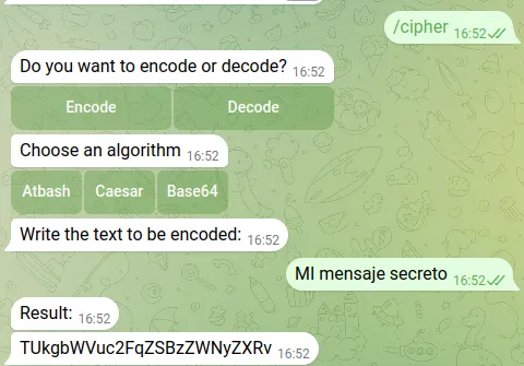 Cipher Bot Encrypt